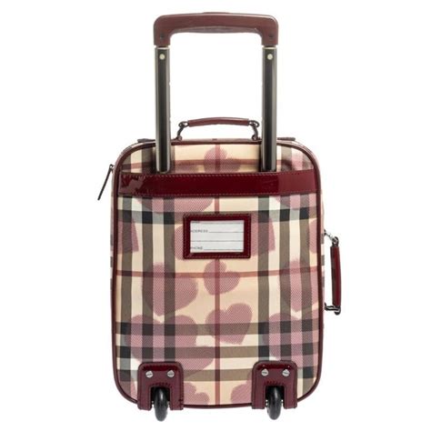 zaini trolley burberry|burberry luggage.